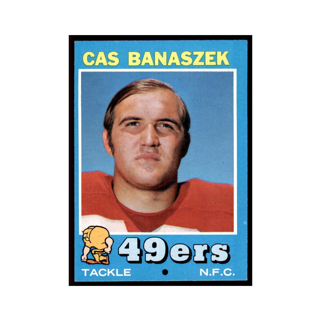 1971 Topps Cas Banaszek Football Cards #52