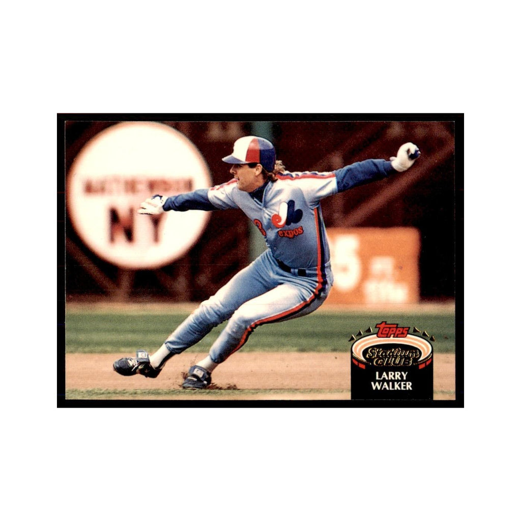 1992 Stadium Club Larry Walker Baseball Cards #256