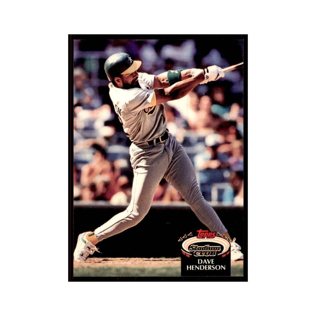 1992 Stadium Club Dave Henderson Baseball Cards #218