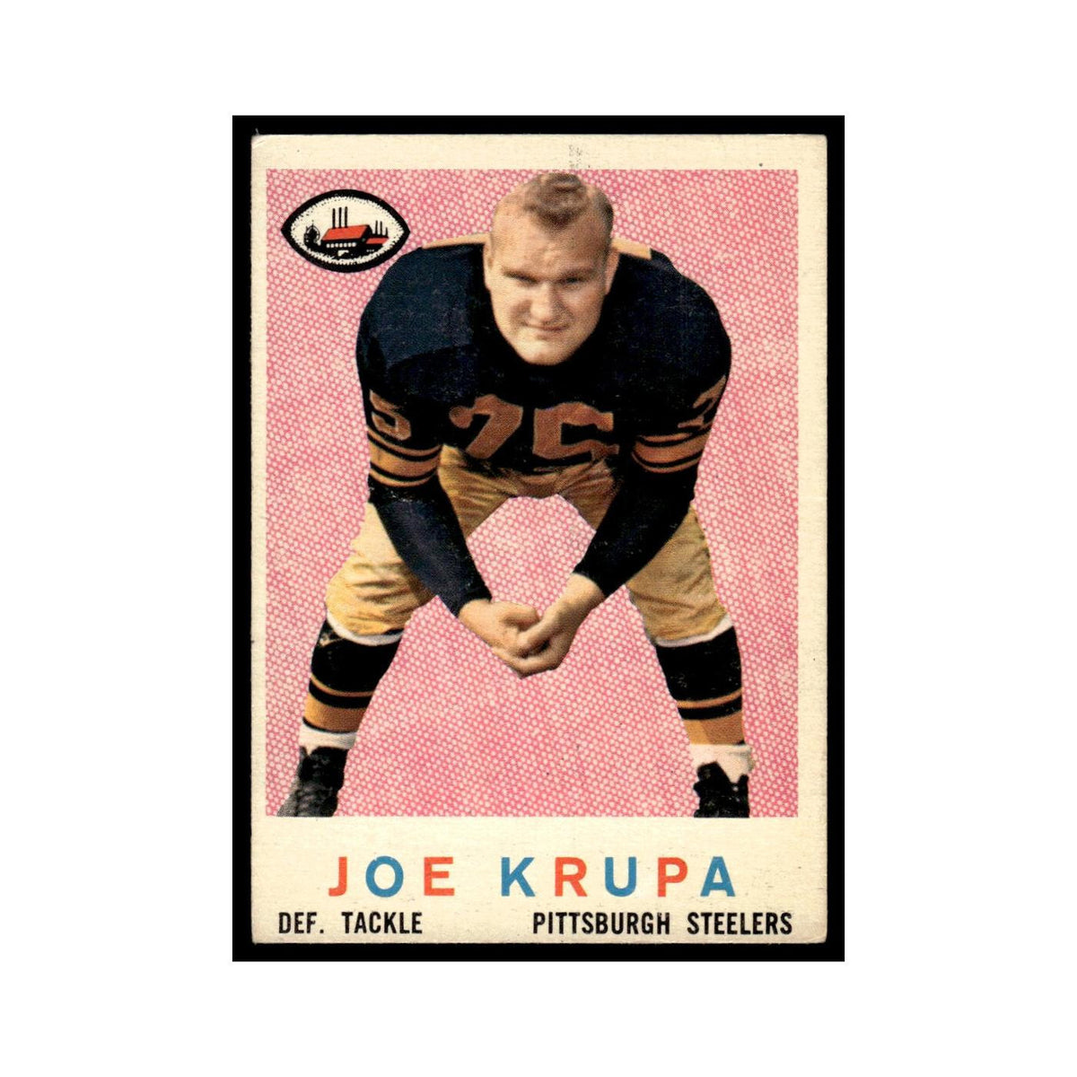 Pittsburgh Steelers 1959 Topps #144 Pittsburgh Steelers Football Card EX