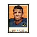 Jim David 1959 Topps #143 Detroit Lions Football Card EX