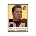 Walt Michaels 1959 Topps #26 Cleveland Browns Football Card EX