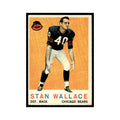 Stan Wallace 1959 Topps #159 Chicago Bears Football Card EX