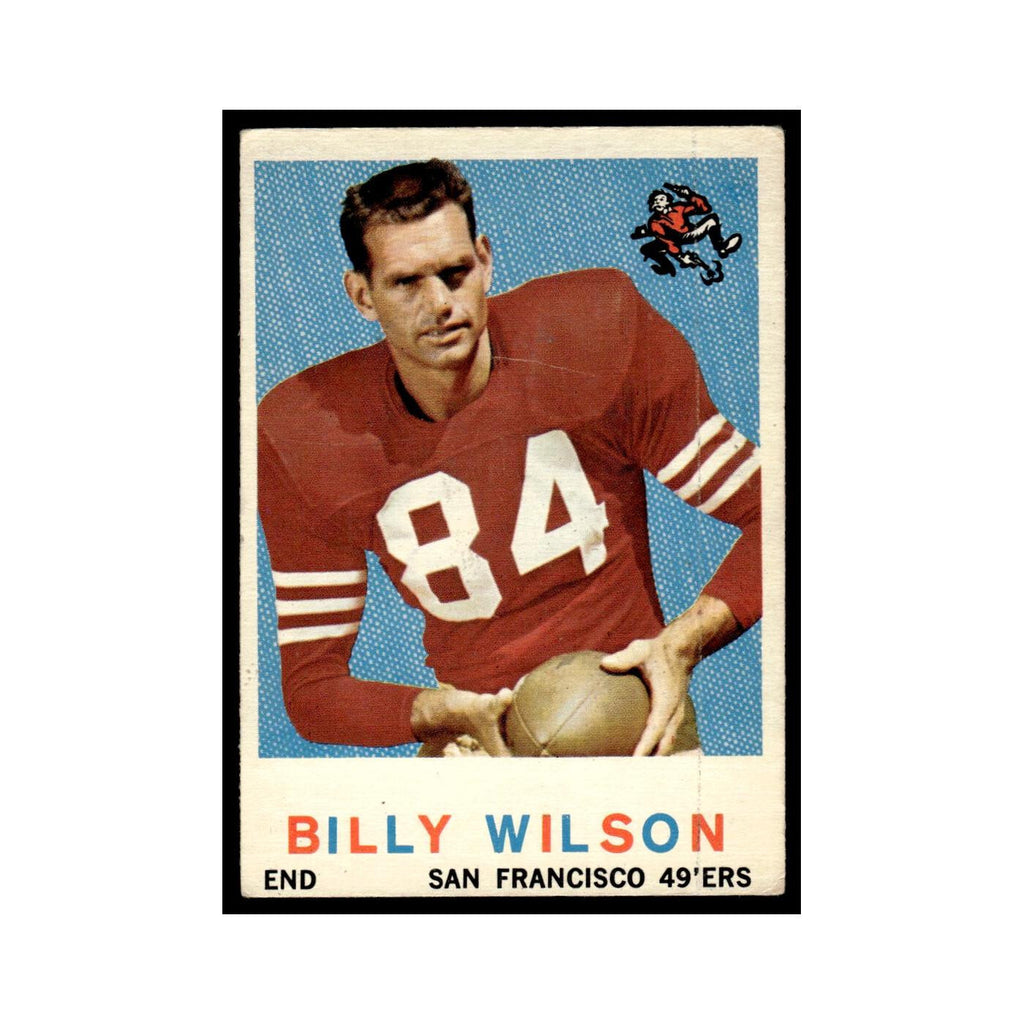 Billy Wilson 1959 Topps #148 San Francisco 49ers Football Card EX
