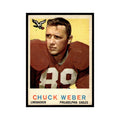 Chuck Weber 1959 Topps #94 Philadelphia Eagles Football Card EX