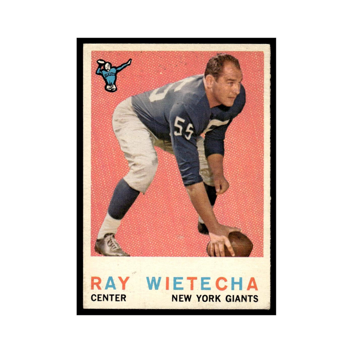 Ray Wietecha 1959 Topps #99 New York Giants Football Card EX