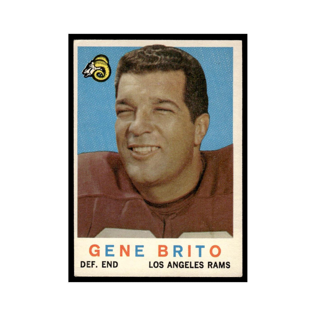Gene Brito 1959 Topps #2 Los Angeles Rams Football Card EX