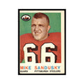Mike Sandusky Rookie 1959 Topps #136 Pittsburgh Steelers Football Card EX
