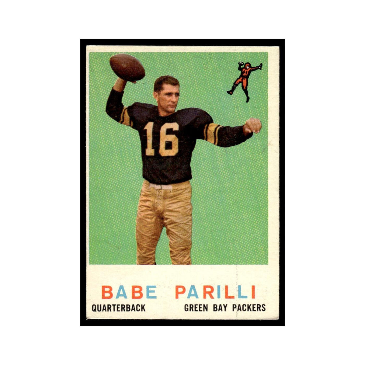Babe Parilli 1959 Topps #107 Green Bay Packers Football Card EX