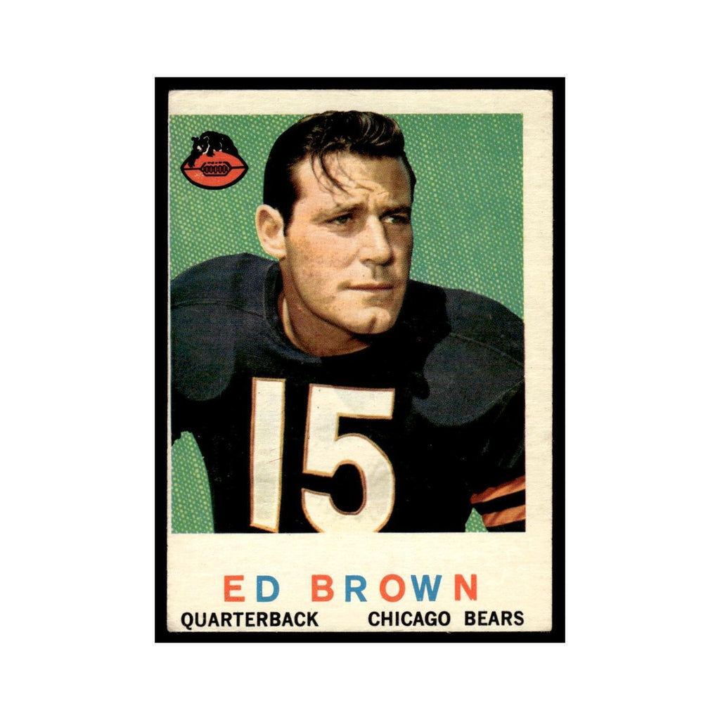 Ed Brown 1959 Topps #137 Chicago Bears Football Card EX