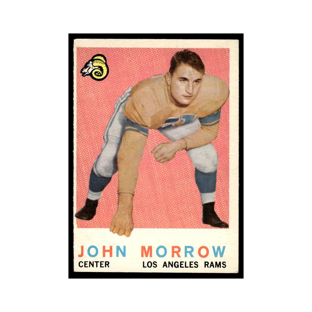 John Morrow Rookie 1959 Topps #164 Los Angeles Rams Football Card EX