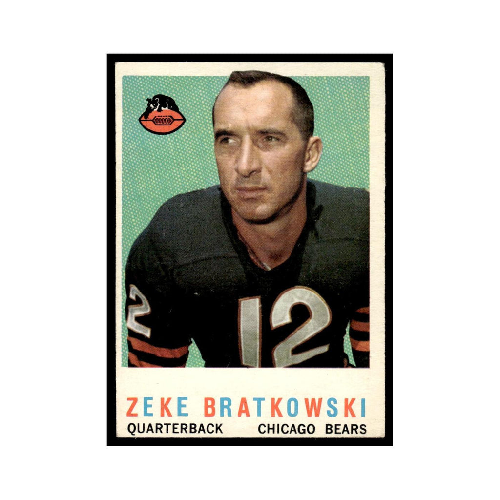 Zeke Bratkowski 1959 Topps #90 Chicago Bears Football Card EX