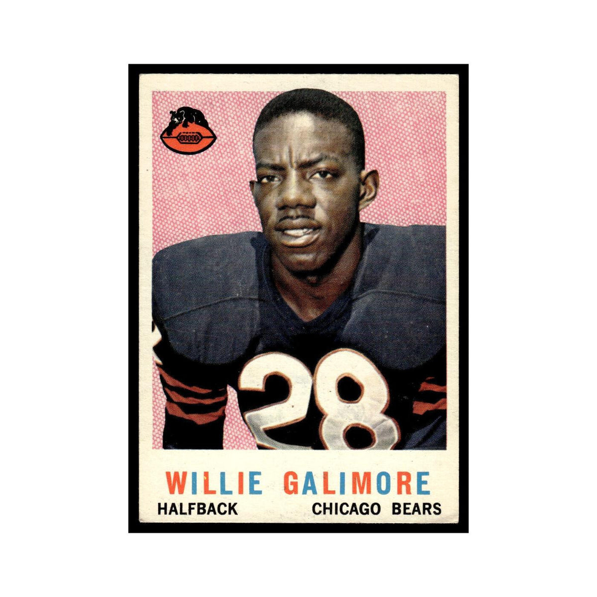 Willie Galimore 1959 Topps #145 Chicago Bears Football Card EX