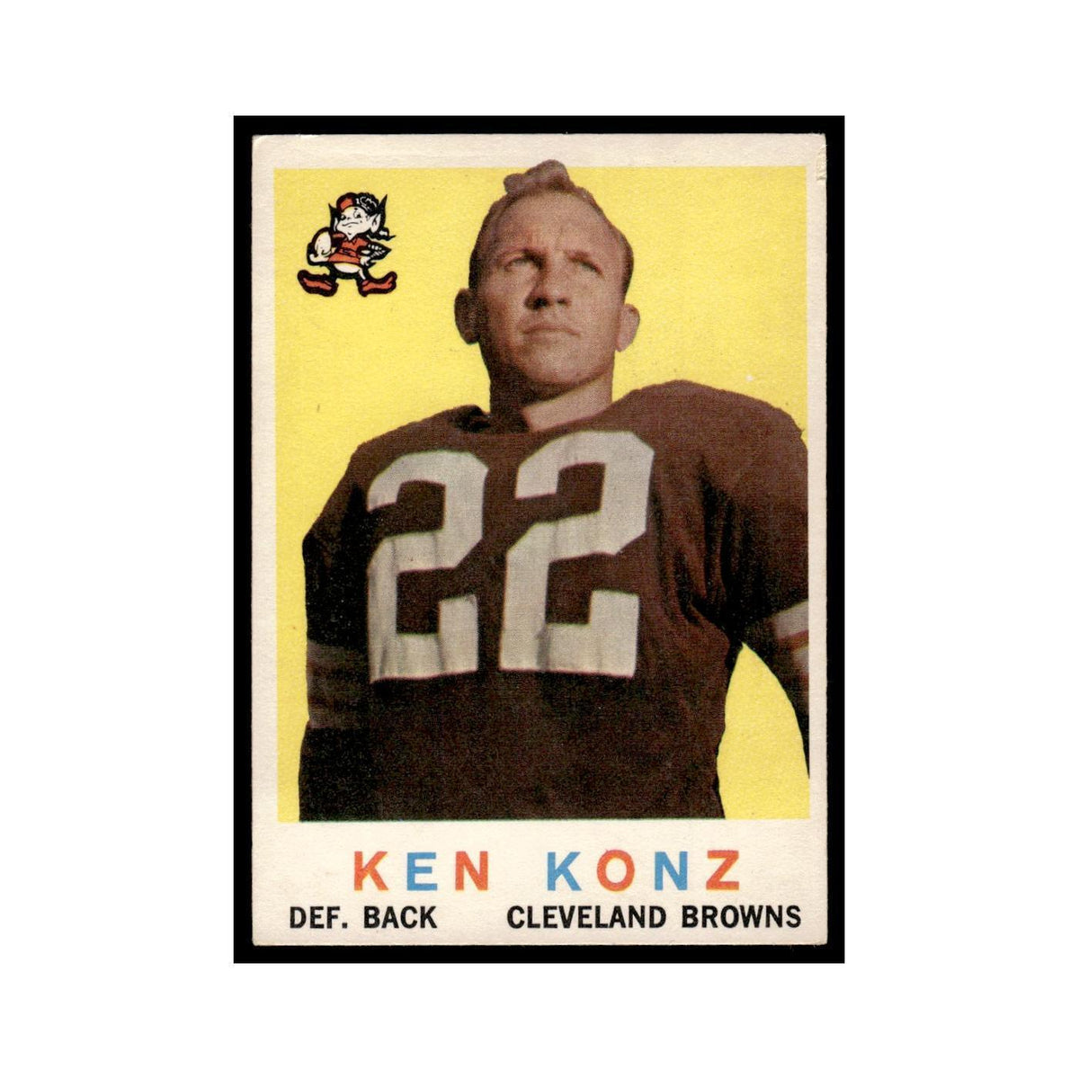 Ken Konz 1959 Topps #54 Cleveland Browns Football Card EX