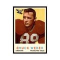 Chuck Weber 1959 Topps #94 Philadelphia Eagles Football Card EX