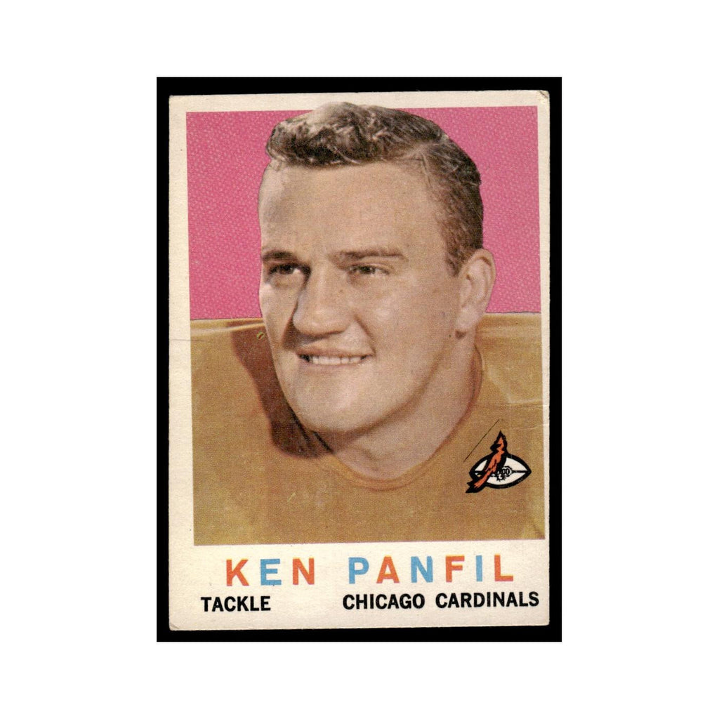 Ken Panfil Rookie 1959 Topps (Damaged) #71 Chicago Cardinals Football Card Poor