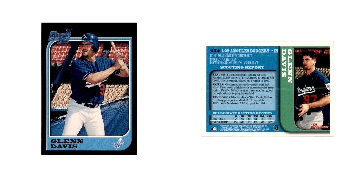 1997 Bowman Glenn Davis Baseball Cards #434