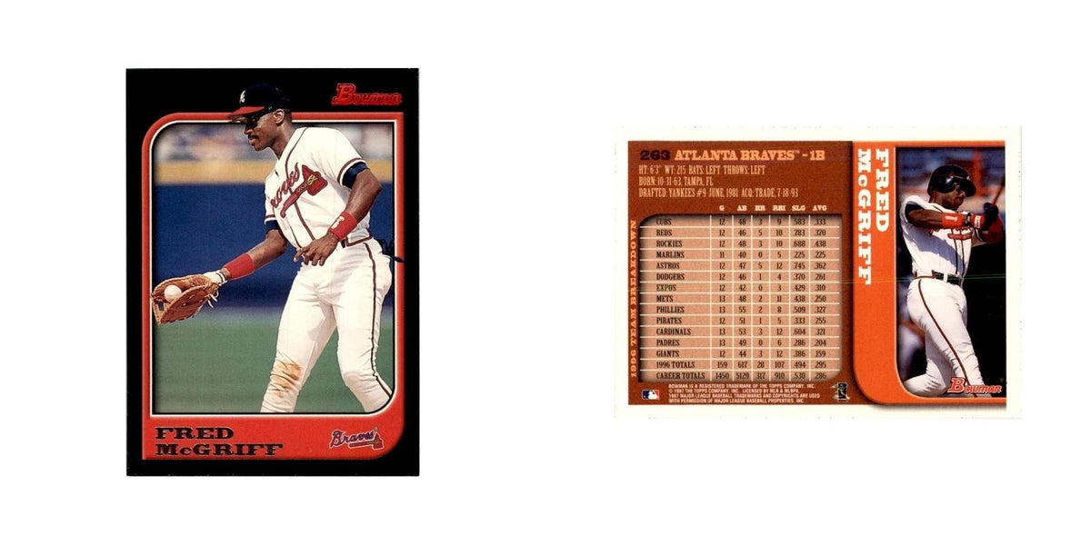 1997 Bowman Fred McGriff Baseball Cards #263