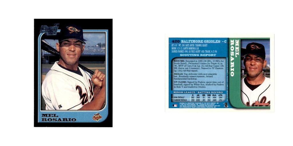 1997 Bowman Mel Rosario Baseball Cards #420
