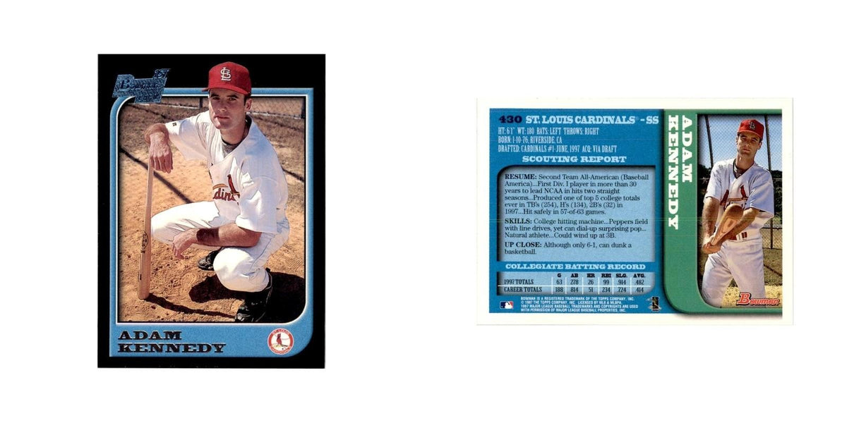 1997 Bowman Adam Kennedy Baseball Cards #430
