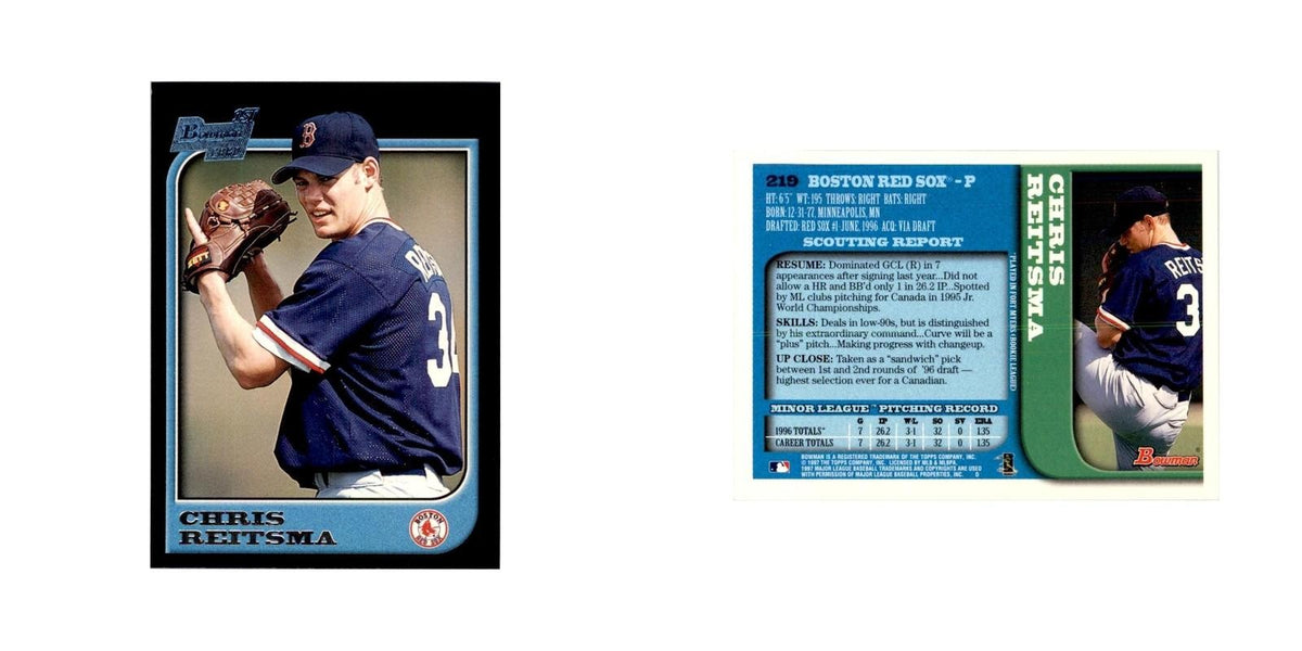 1997 Bowman Chris Reitsma Baseball Cards #219