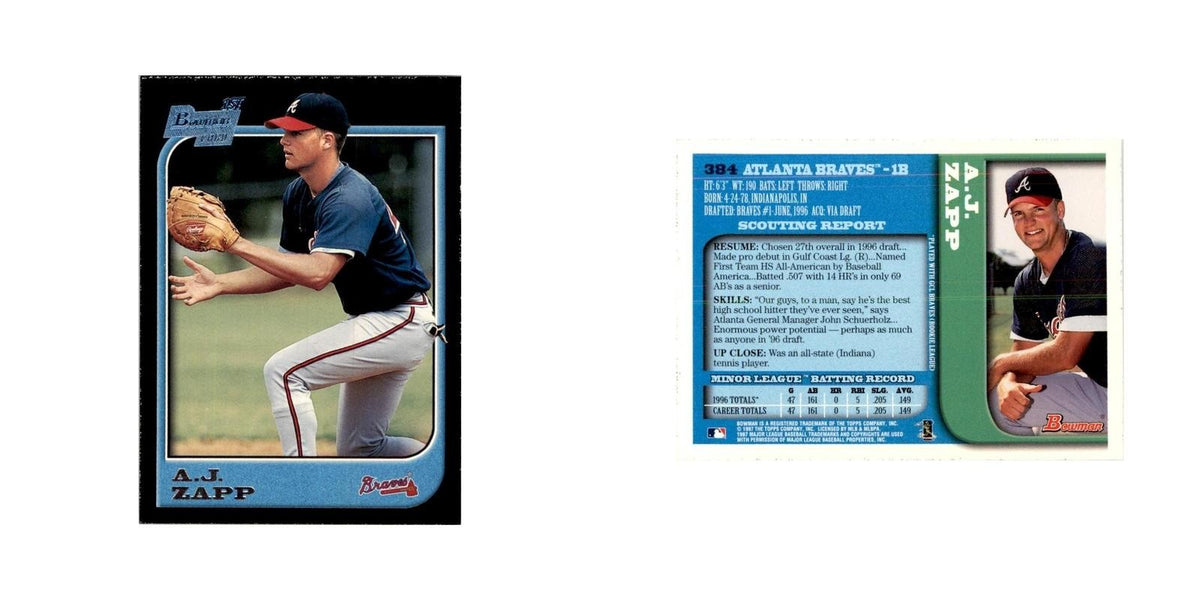 1997 Bowman A.J. Zapp Baseball Cards #384