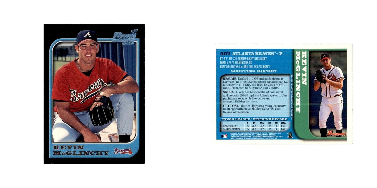 1997 Bowman Kevin McGlinchy Baseball Cards #307