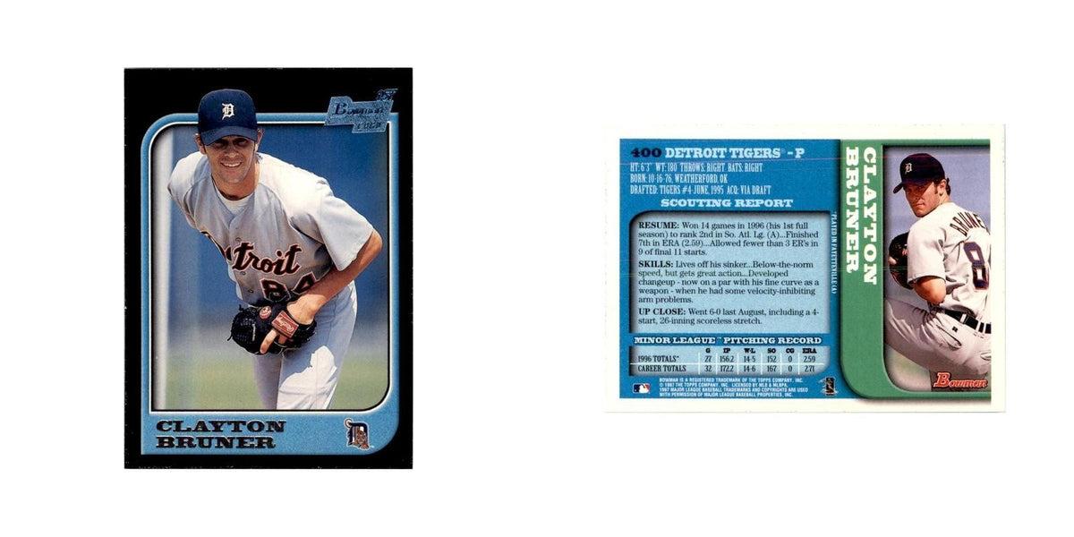 1997 Bowman Clayton Bruner Baseball Cards #400