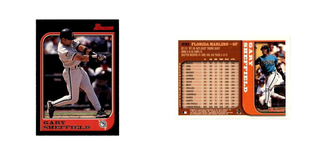 1997 Bowman Gary Sheffield Baseball Cards #231