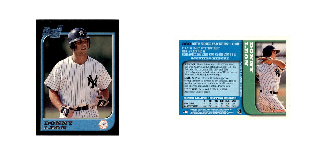 1997 Bowman Donny Leon Baseball Cards #360
