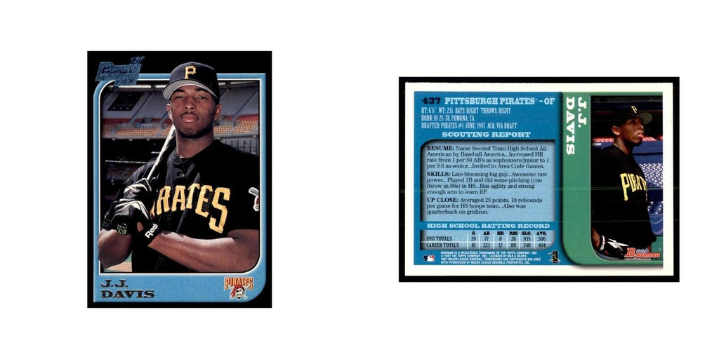 1997 Bowman J.J. Davis Baseball Cards #437