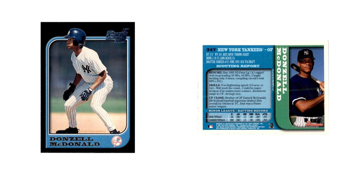 1997 Bowman Donzell McDonald Baseball Cards #347