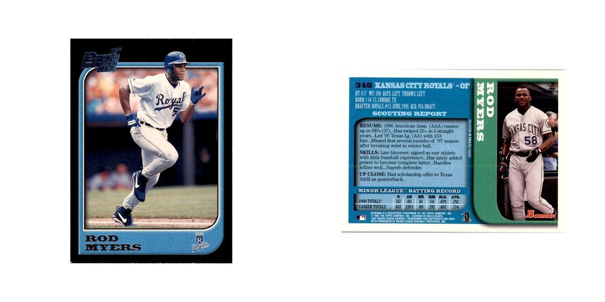 1997 Bowman Rod Myers Baseball Cards #348