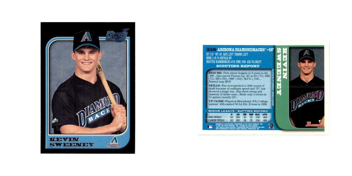1997 Bowman Kevin Sweeney Baseball Cards #356