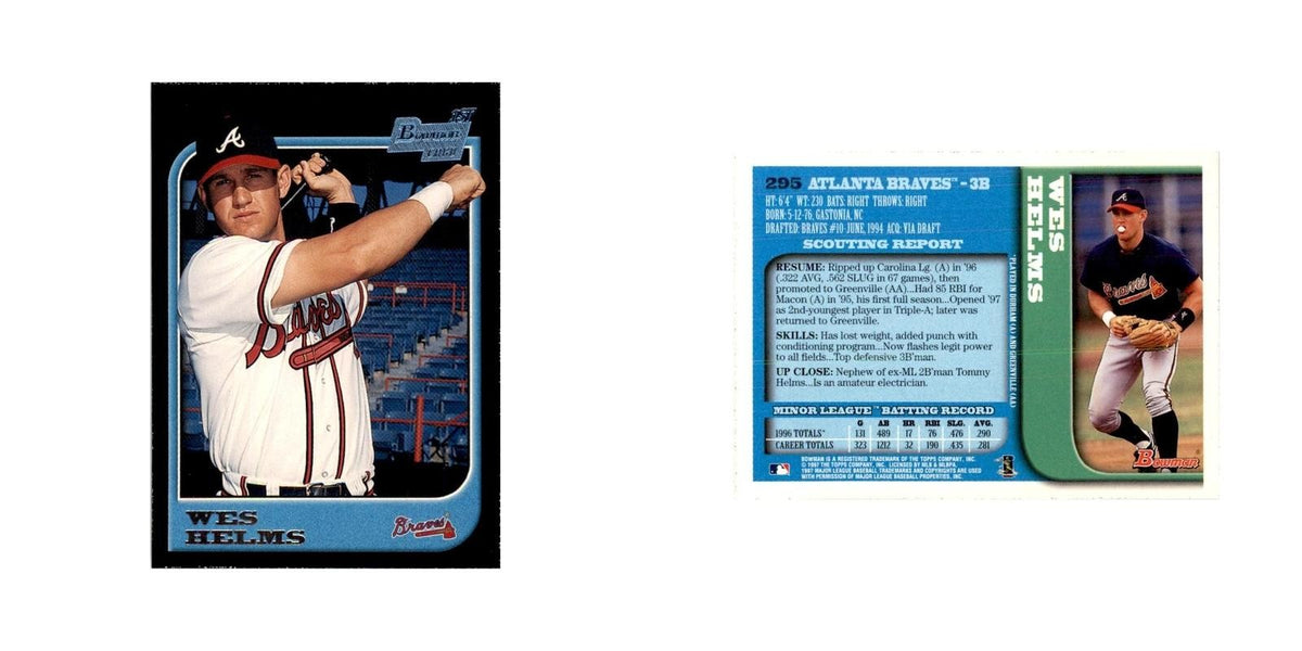 1997 Bowman Wes Helms Baseball Cards #295