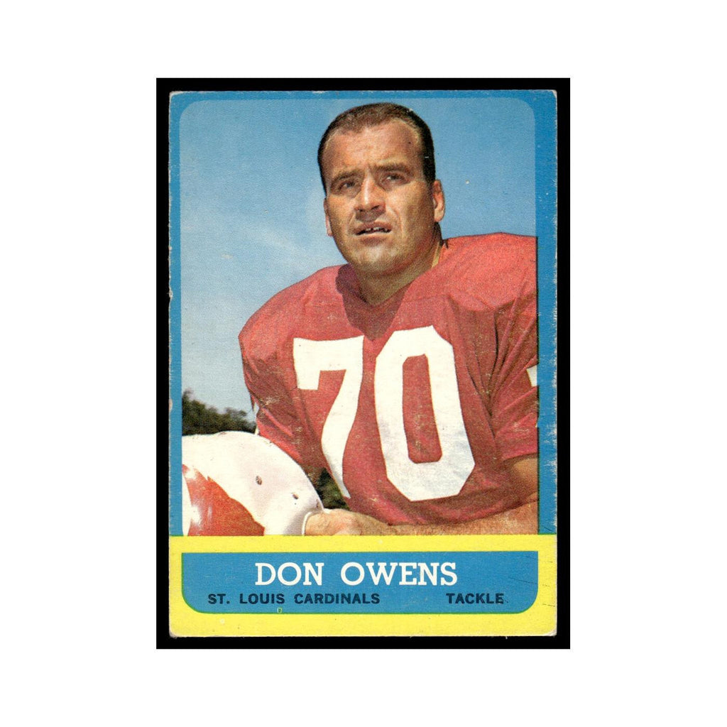 Don Owens 1963 Topps #156 St. Louis Cardinals Football Card EX