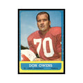 Don Owens 1963 Topps #156 St. Louis Cardinals Football Card EX