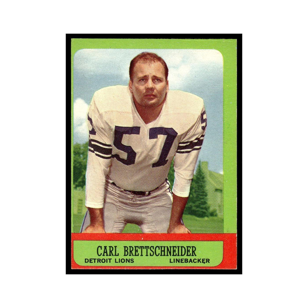 Carl Brettschneider 1963 Topps #31 Detroit Lions Football Card EX