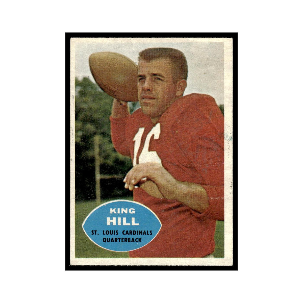 King Hill 1960 Topps #103 St. Louis Cardinals Football Card EX