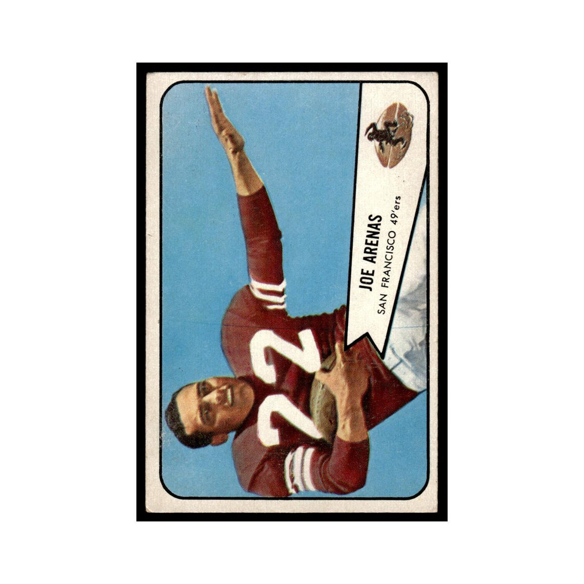 Joe Arenas 1954 Bowman #30 San Francisco 49ers Football Card EX
