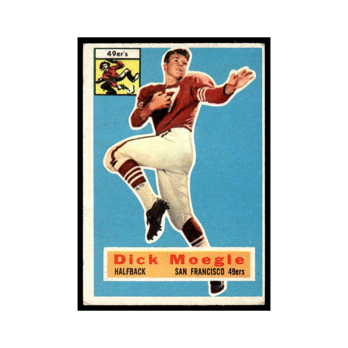 Dick Moegle 1956 Topps #14 San Francisco 49ers Football Card EX