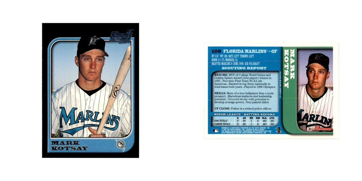 1997 Bowman Mark Kotsay Baseball Cards #108
