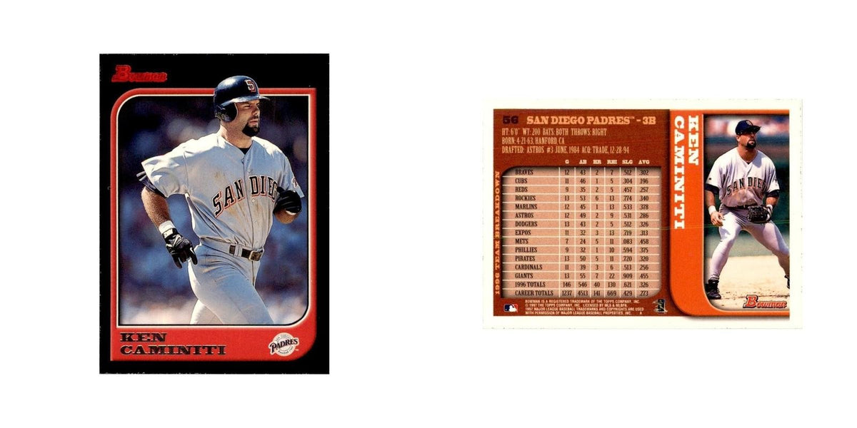 1997 Bowman Ken Caminiti Baseball Cards #56