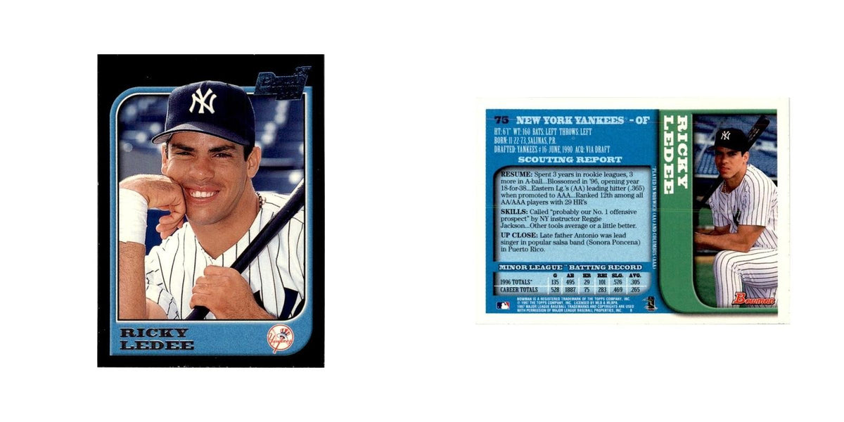 1997 Bowman Ricky Ledee Baseball Cards #75