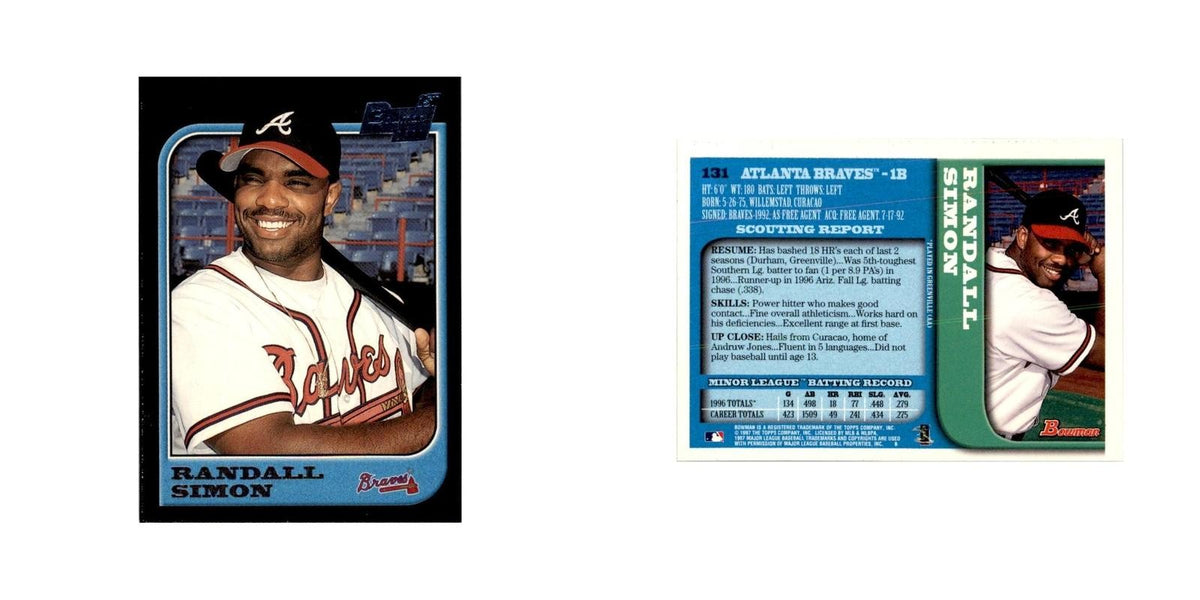1997 Bowman Randall Simon Baseball Cards #131
