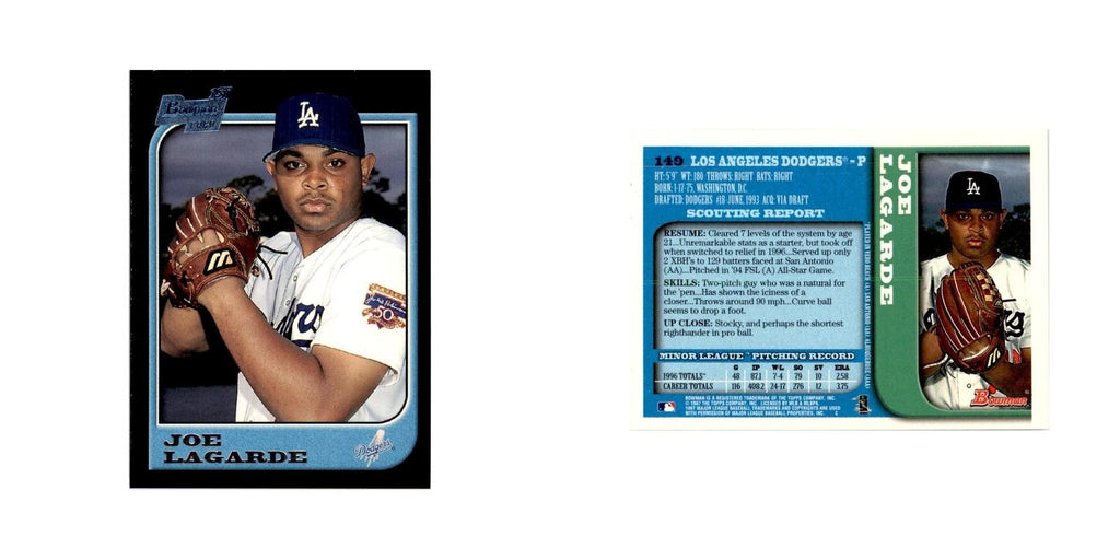 1997 Bowman Joe Lagarde Baseball Cards #149