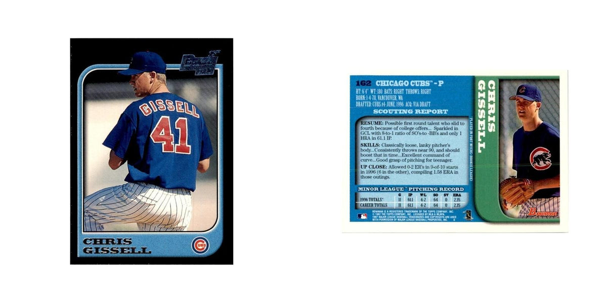 1997 Bowman Chris Gissell Baseball Cards #162