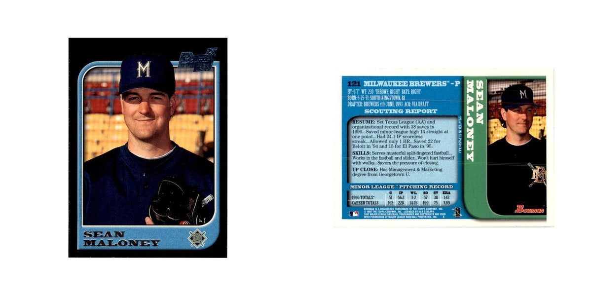 1997 Bowman Sean Maloney Baseball Cards #121