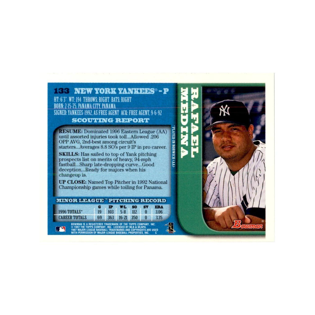 1997 Bowman Rafael Medina Baseball Cards #133