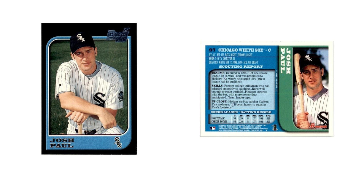 1997 Bowman Josh Paul Baseball Cards #97